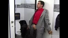 Play Mrs. Brunette Fucked In A Public Toilet